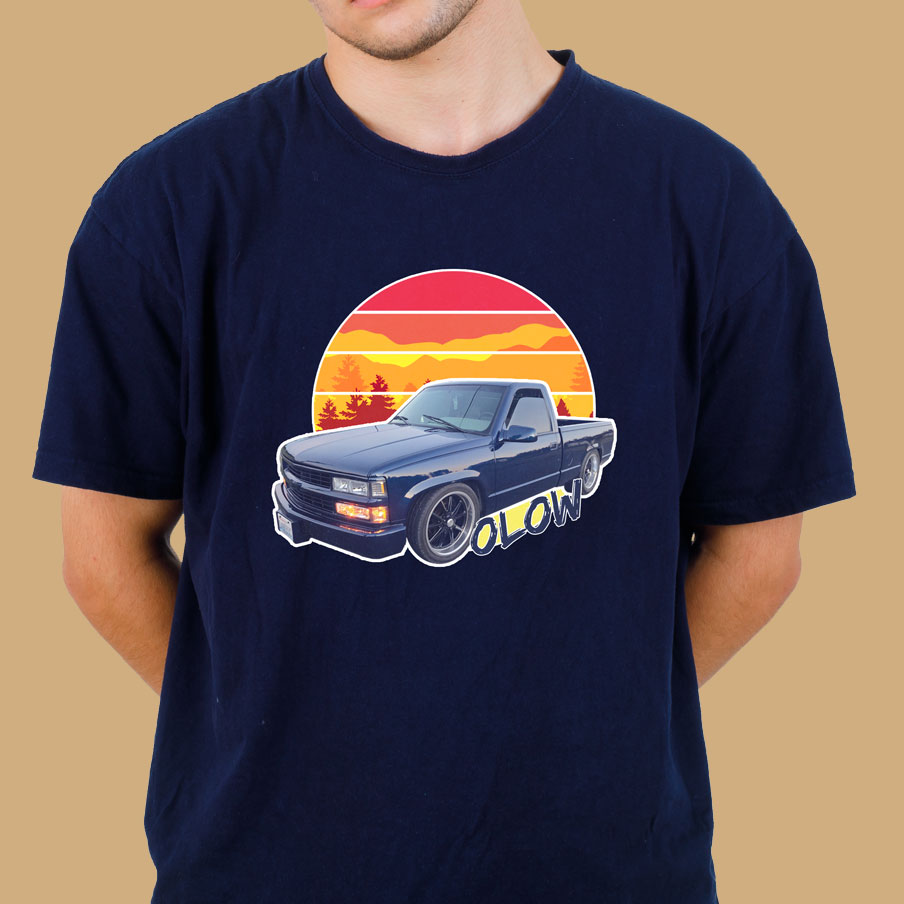 t-shirt olow low rider truck